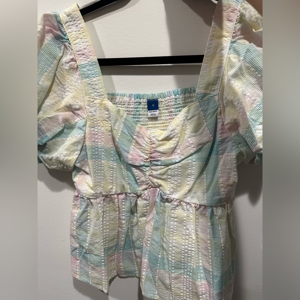 Pastel Puff Sleeve Top